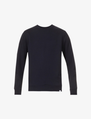 Vagn brand-tab cotton jersey sweatshirt