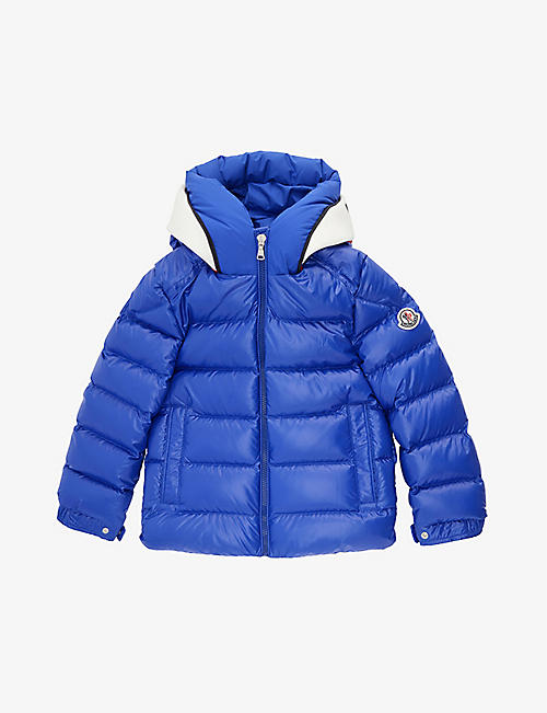 MONCLER: Cardere padded shell-down jacket 4-14 years