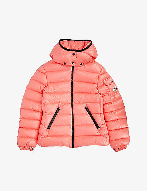 MONCLER: Bady logo-patch shell-down jacket 4-14 years