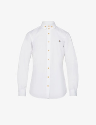 VIVIENNE WESTWOOD: Krall logo-embroidered organic-cotton shirt