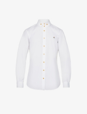 Vivienne Westwood Shirt With Subtle Orb Embroidery And Tailored Fit In White
