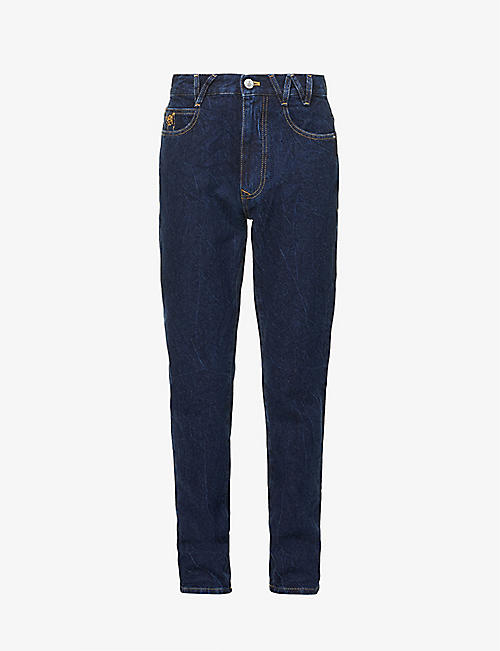 VIVIENNE WESTWOOD: Brand-embroidered regular-fit jeans