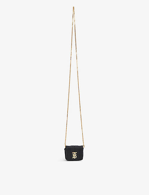 BURBERRY: Lola leather AirPods case