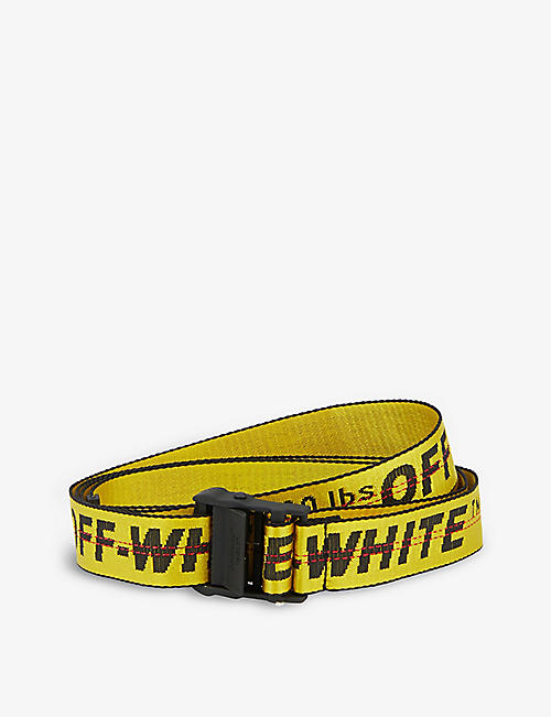 Off-White c/o Virgil Abloh Synthetic Black & Pink Tape Industrial Belt Womens Belts Off-White c/o Virgil Abloh Belts 
