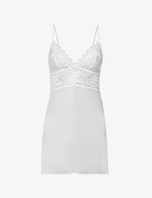 WACOAL: Lace Perfection stretch-lace and mesh chemise