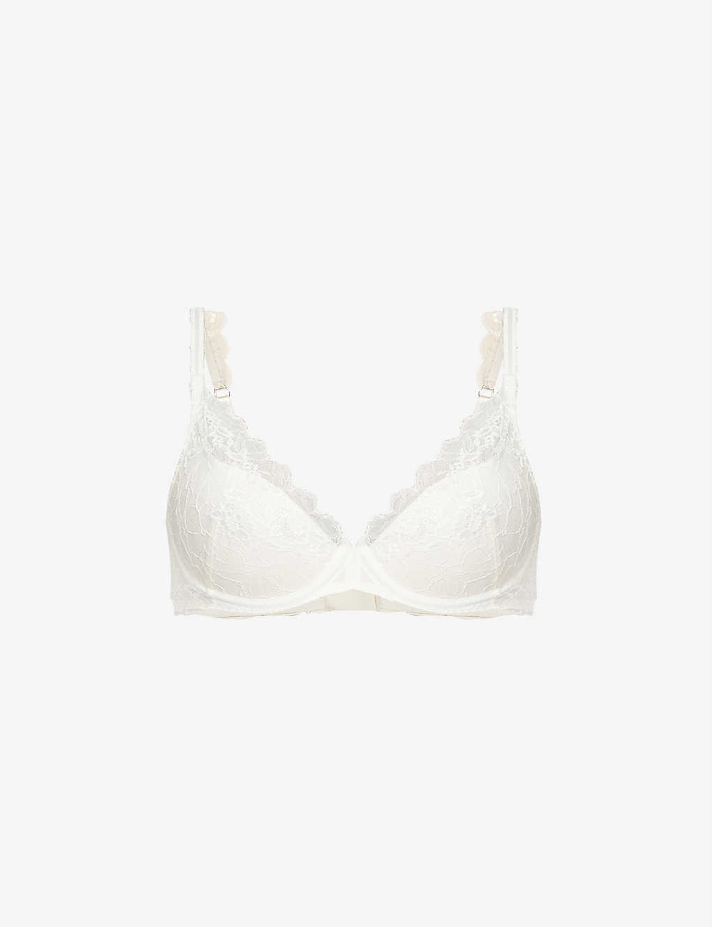 Wacoal Lace Perfection Padded Stretch-lace Plunge Bra