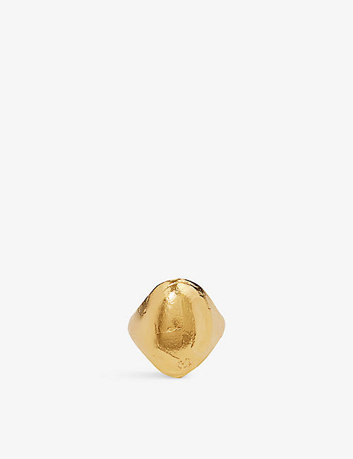 ALIGHIERI: Animation Blaze 24ct gold-plated sterling silver