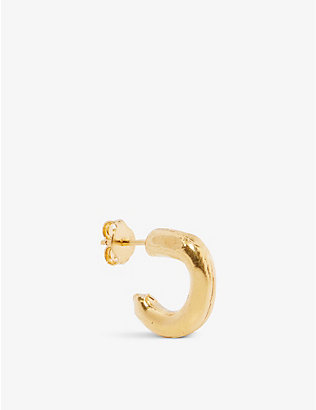 ALIGHIERI: Understudy 24ct yellow gold-plated bronze hoop earring