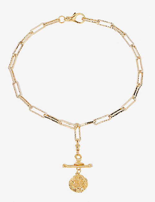 ALIGHIERI: The Reunion of the Stars 24ct yellow-gold plated bronze necklace