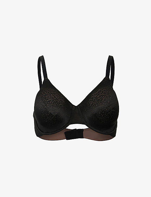 WACOAL: Back Appeal jacquard-print underwired stretch-woven bra