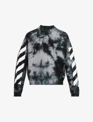 Diag Arrow tie dye cotton jersey sweatshirt