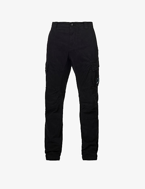 CP COMPANY: Stretch Sateen tapered-leg stretch-cotton cargo trousers