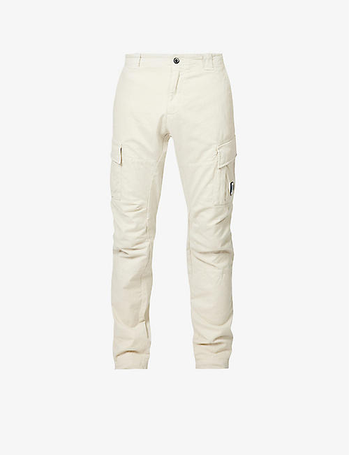 CP COMPANY: Stretch Sateen tapered-leg stretch-cotton cargo trousers