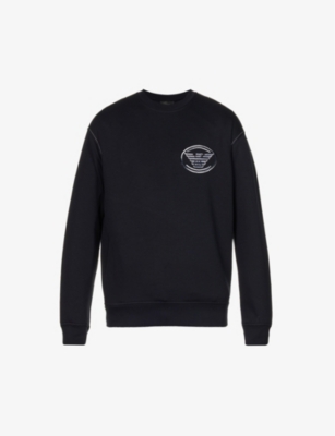 Logo-embroidered relaxed-fit cotton-blend sweatshirt