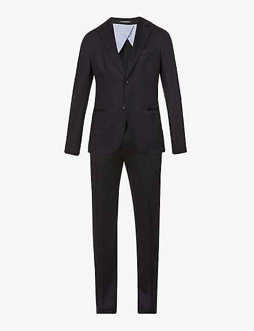 EMPORIO ARMANI: Single-breasted modern-fit woven suit