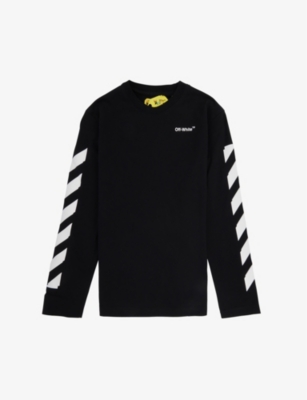 Off-White Kids black Graffiti Logo T-Shirt (4-12 Years)