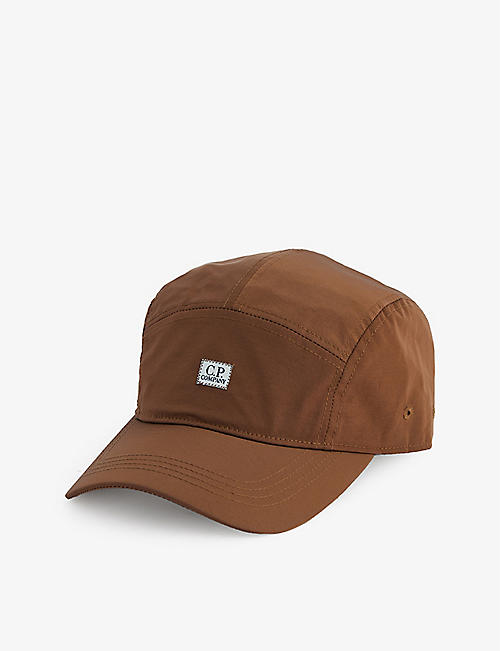 CP COMPANY：Chrome 徽标刺绣梭织棒球帽