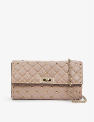 VALENTINO GARAVANI Rockstud Spike leather cross body bag