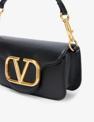 VLOGO small baguette leather shoulder bag