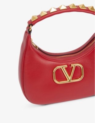 VALENTINO GARAVANI Stud Sign calfskin-leather hobo bag