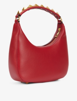 VALENTINO GARAVANI Stud Sign calfskin-leather hobo bag