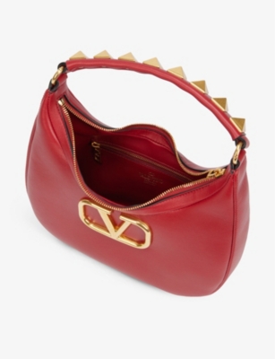 VALENTINO GARAVANI Stud Sign calfskin-leather hobo bag