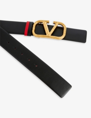 VALENTINO GARAVANI VLOGO reversible leather belt