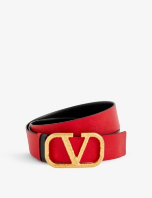 VALENTINO GARAVANI VLOGO reversible leather belt