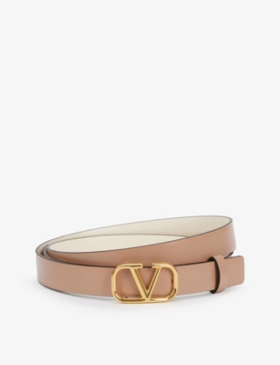 VALENTINO GARAVANI: VLOGO reversible leather belt