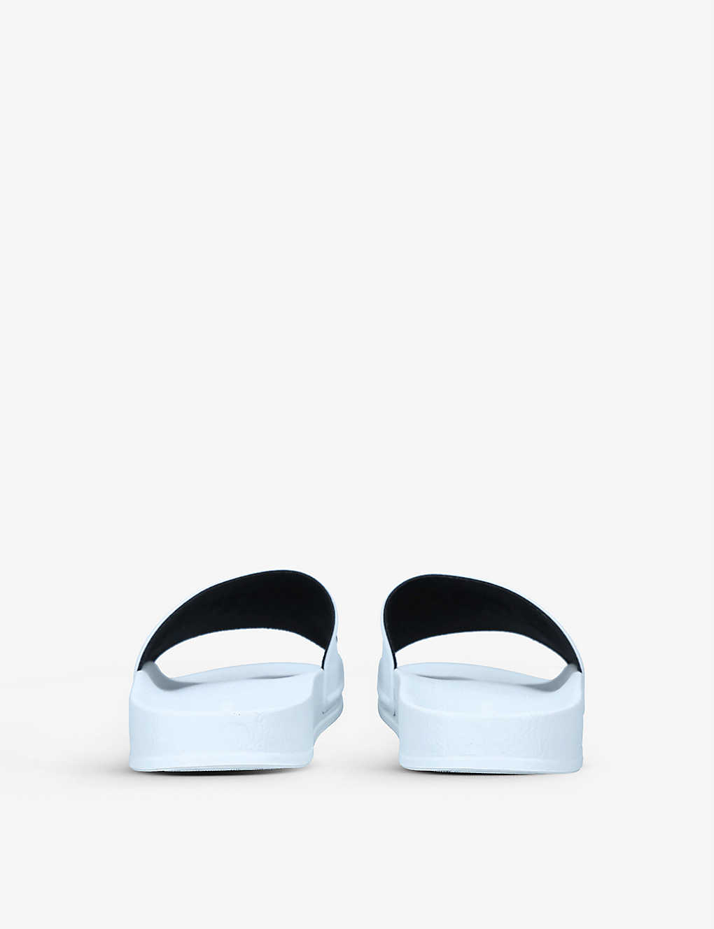 PALM ANGELS Logo-embossed moulded-footbed rubber sliders