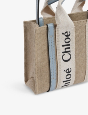 CHLOE Woody cotton-canvas tote bag