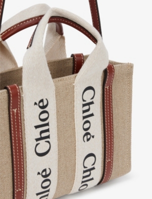 CHLOE Woody cotton-canvas tote bag