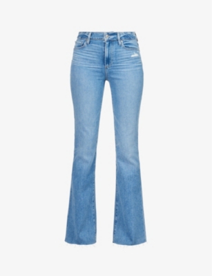 PAIGE Genevieve High Rise Flare Jeans in Golden Years