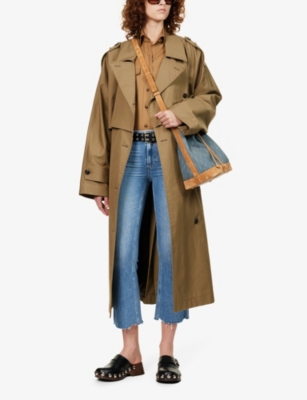 PAIGE: Colette cropped flared high-rise stretch-denim jeans