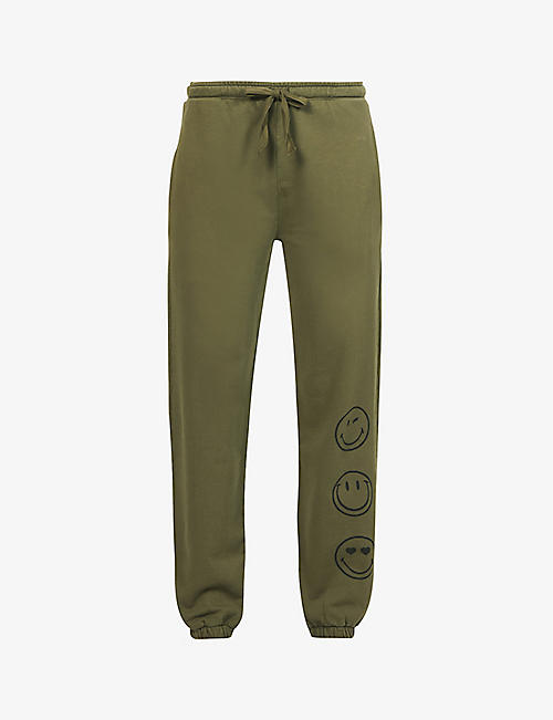 CHINTI AND PARKER: Chinti & Parker x Smiley tapered-leg high-rise cotton-jersey jogging bottoms