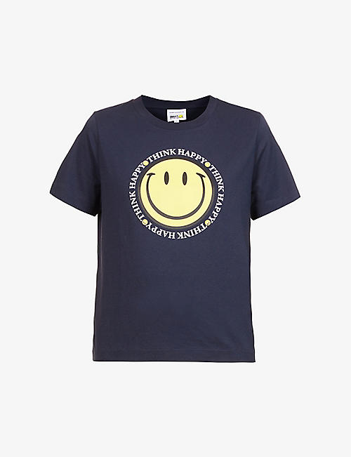 CHINTI AND PARKER: Chinti & Parker x Smiley Think Happy cotton-jersey T-shirt