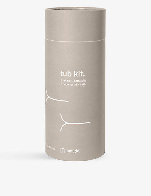 MAUDE: Tub Kit bath salt and milk set