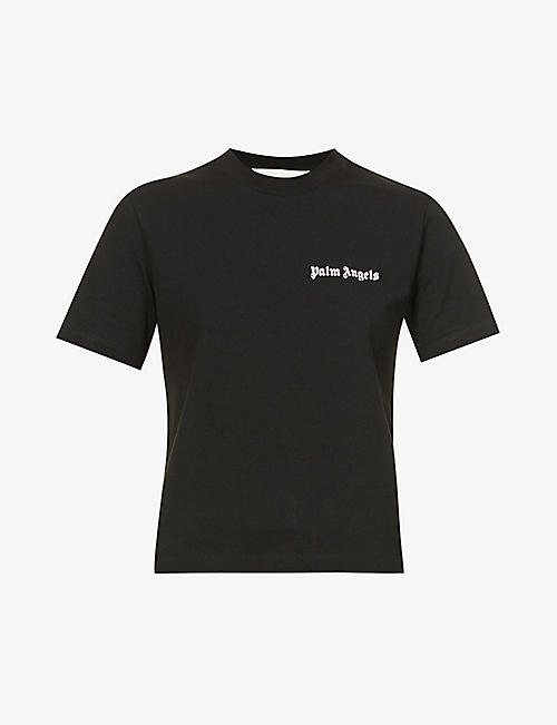 PALM ANGELS: Classic logo-print cotton-jersey T-shirt