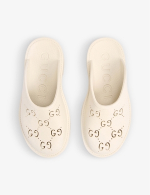 GUCCI Elea G-logo rubber platform mules