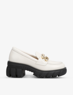 GUCCI Romance GG-embellished leather loafers