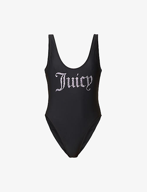 JUICY COUTURE: Devina logo-embellished swimsuit