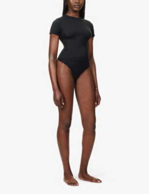 SKIMS: Fits Everybody Short-Sleeve Stretch-Jersey T-Shirt