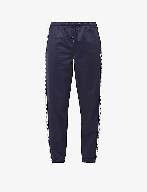 FRED PERRY: Logo-tape regular-fit woven jogging bottoms