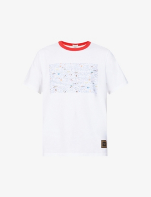 CHRISTIAN LOUBOUTIN Lexiloubi graphic print organic cotton T shirt