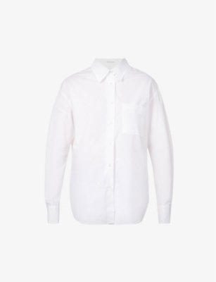 FRANKIE SHOP: Lui relaxed-fit cotton-poplin shirt