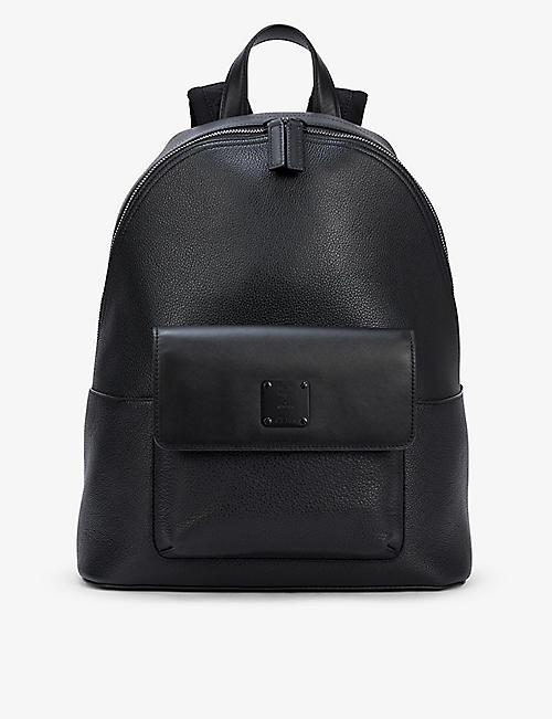 MCM: Grained leather backpack