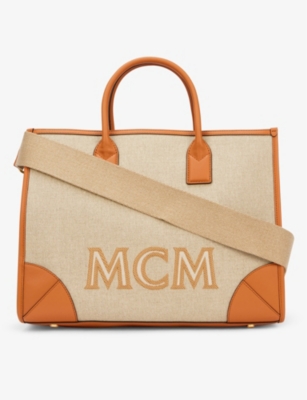 MCM M nchen large canvas tote bag