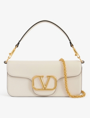 Valentino Garavani Small Vsling Top Handle Bag in Light Ivory