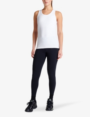 Shop Sweaty Betty Women's White Athlete Seamless Stretch-jersey Vest Top