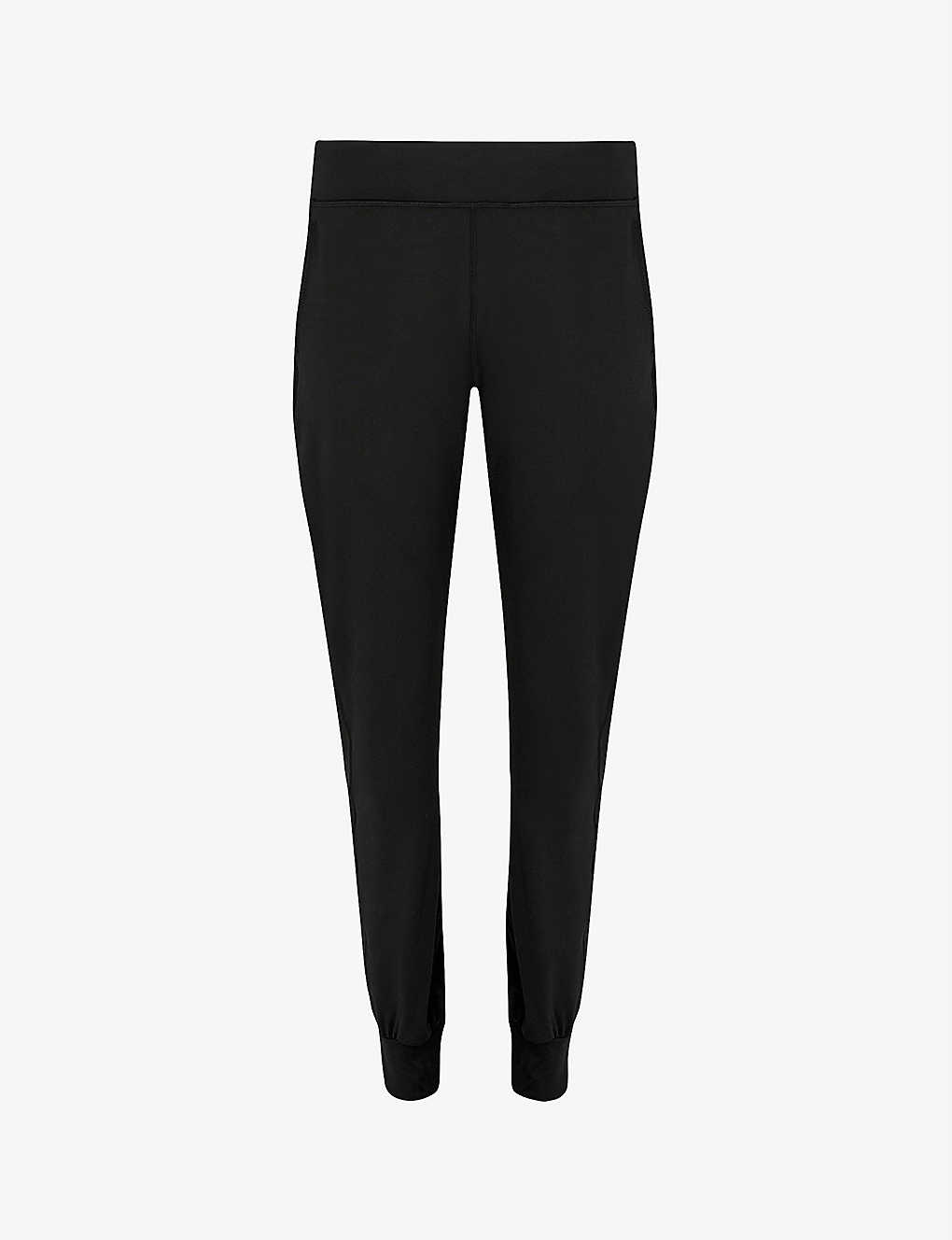 Sweaty Betty Womens Black Gary Relaxed-fit Straight Leg Mid-rise Stretch-woven Yoga Trousers L29